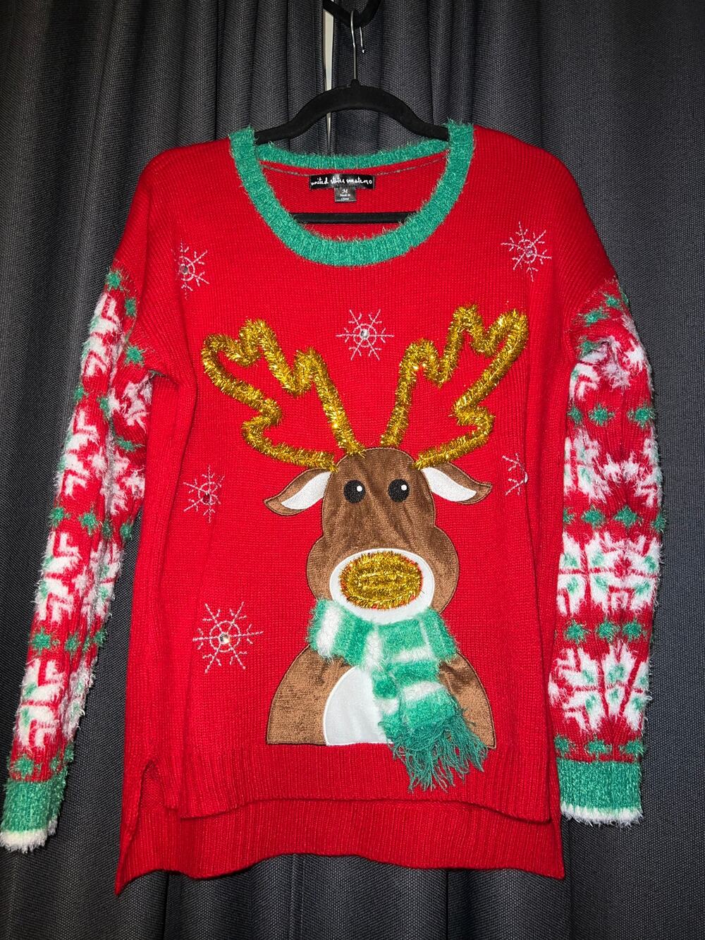 Ugly Christmas Sweater Xmas Size Medium - Picture 1 of 3